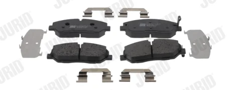 Гальмівні колодки передні Hyundai H350 (2015->) Jurid/Bendix 574139J