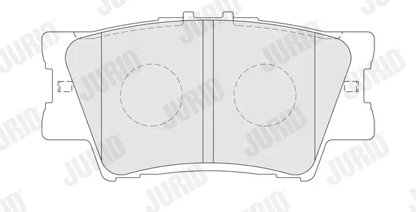 Гальмівні колодки зад. Camry/Rav4/Avalon/ES/HS 05-18 Jurid/Bendix 574211J (фото 1)