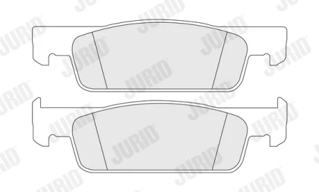 Колодки гальмівні дискові Jurid/Bendix 574283J