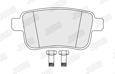 Колодки гальмівні дискові Jurid/Bendix 574284J