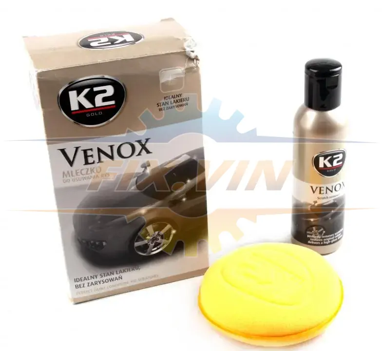 Поліроль для кузова (молочко) з губкою GOLD VENOX 180мл K2 G0501 (фото 1)