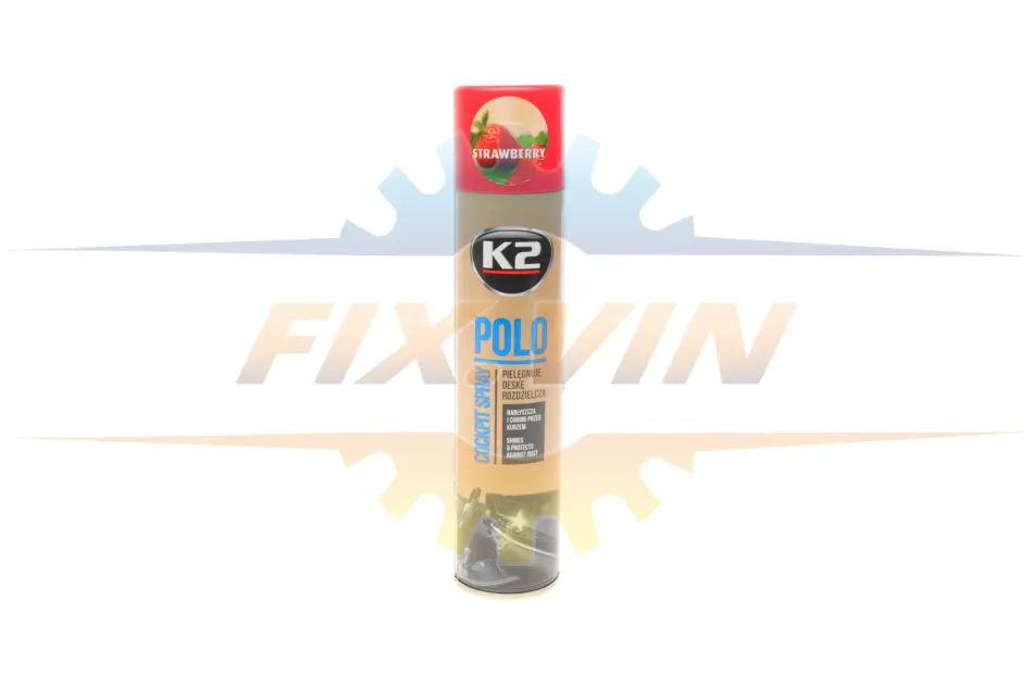 Поліроль для торпедо "полуниця" / PERFECT POLO COCKPIT SPRAY 300ML STRAWBERRY K2 K403TR (фото 1)