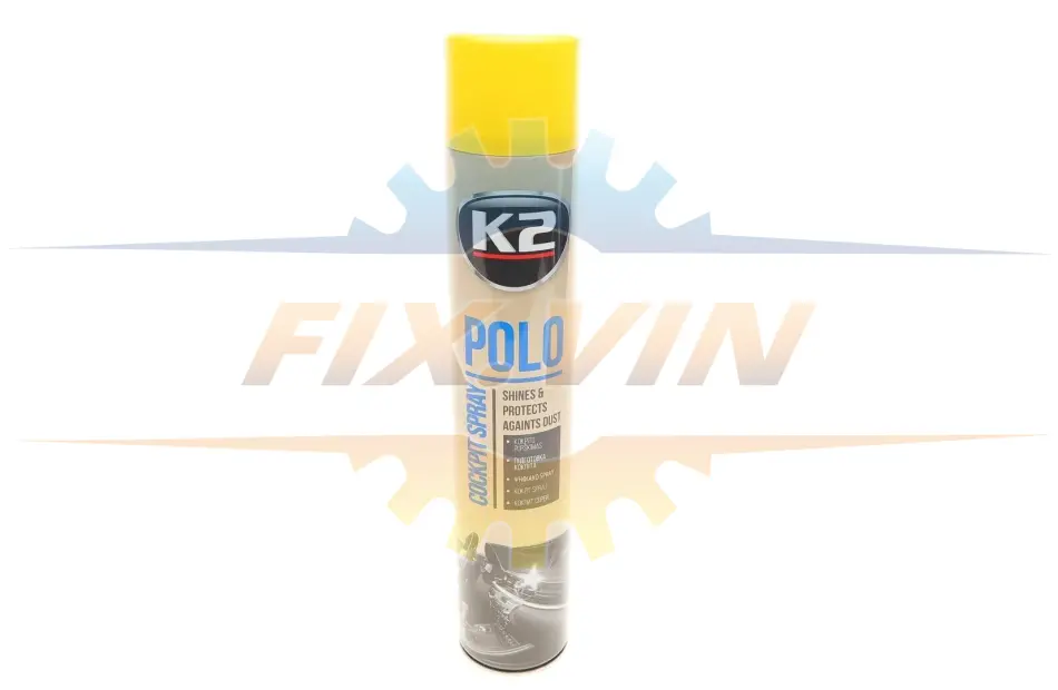 Поліроль для торпедо "лимон" / PERFECT POLO COCKPIT SPRAY 750ML LEMON K2 K407CY1 (фото 1)