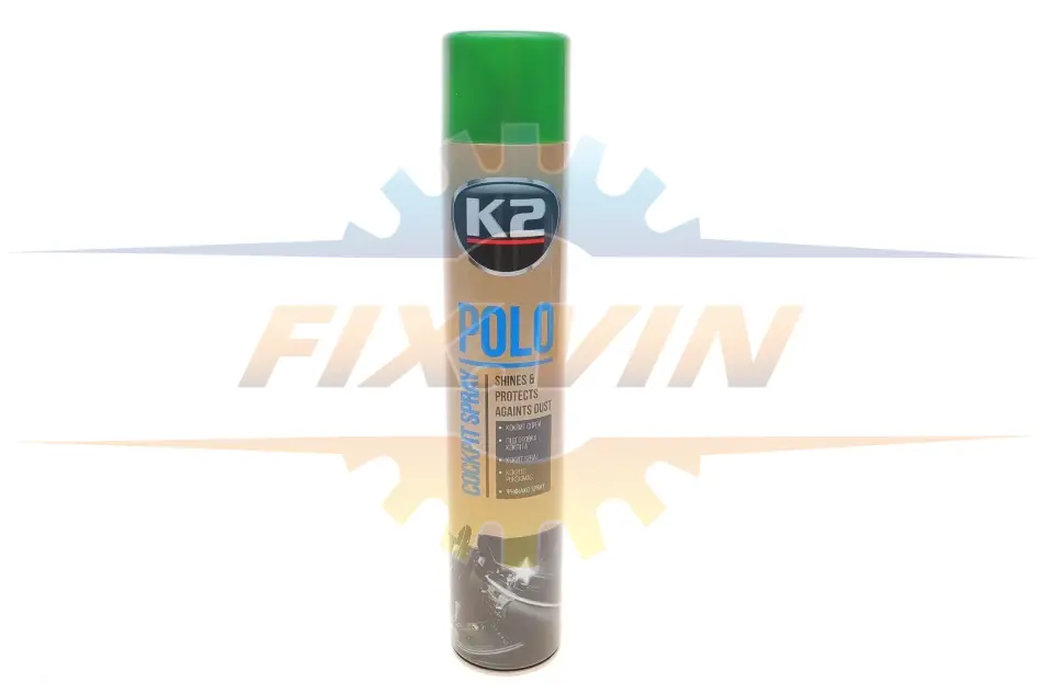 Поліроль для торпедо "сосна" / PERFECT POLO COCKPIT SPRAY 750ML PINE K2 K407SO1 (фото 1)