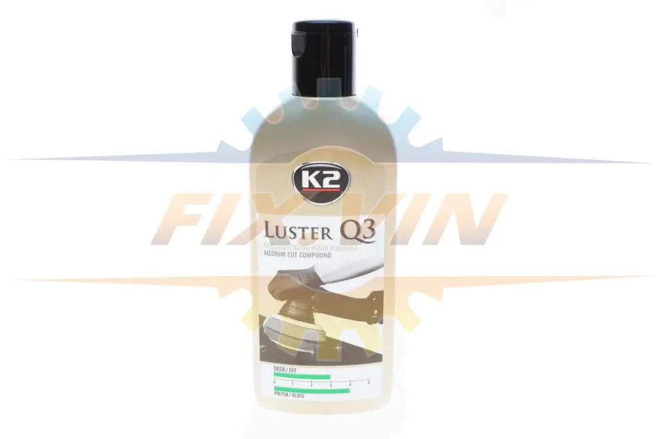LUSTER Q3 ZIELONY Паста для механічного полірування для видалення подряпин, біла 250 мл NEW K2 L3200N (фото 1)
