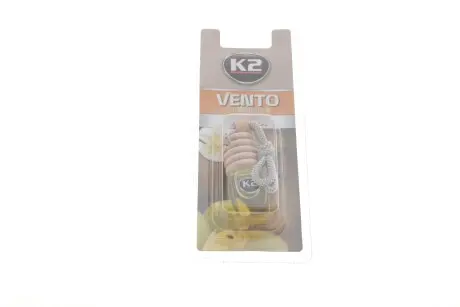 Автомобільний ароматизатор (освіжувач) повітря "ваніль", блістер / VINCI VENTO VANILLA 8ML K2 V457