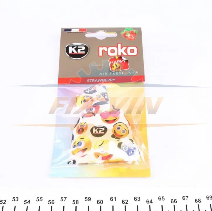 Автомобільний ароматизатор (освіжувач) повітря "полуниця" / VINCI ROKO HAPPY STRAWBERRY 25G K2 V820H (фото 1)