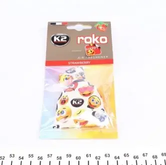 Автомобільний ароматизатор (освіжувач) повітря "полуниця" / VINCI ROKO HAPPY STRAWBERRY 25G K2 V820H