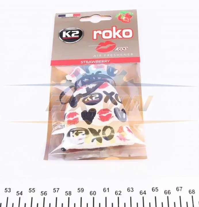 Автомобільний ароматизатор (освіжувач) повітря "полуниця" / VINCI ROKO KISS STRAWBERRY 25G K2 V820K (фото 1)