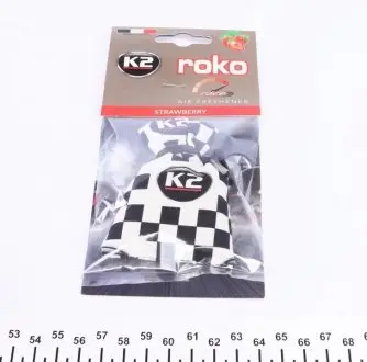 Автомобільний ароматизатор (освіжувач) повітря "полуниця" / VINCI ROKO RACE STRAWBERRY 25G K2 V820R