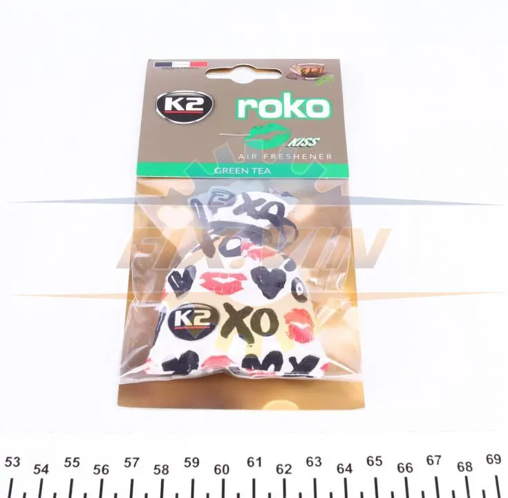 Автомобільний ароматизатор (освіжувач) повітря "зелений чай" VINCI ROKO KISS GREEN TEA 25G K2 V822K (фото 1)