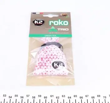 Освіжувач повітря салону Vinci Roko Trio Green Tea (25г) K2 V822T