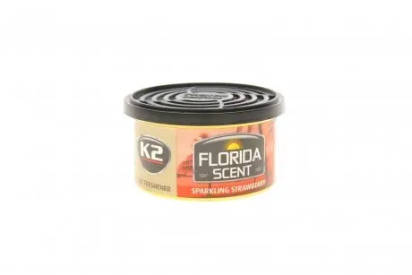 Освіжувач повітря салону Florida Scent Sparkling Strawberry (Ігриста полуниця) (42g) K2 V87TRU