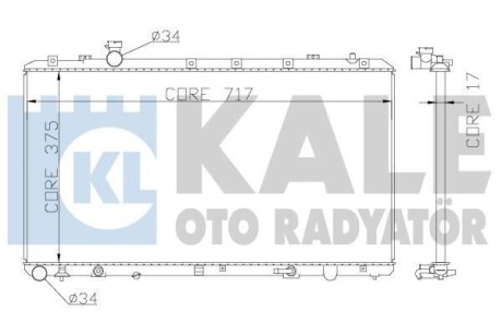 Радіатор охолодження Fiat Sedici, Suzuki Sx4 Radiator OTO RADYATOR Kale 342120