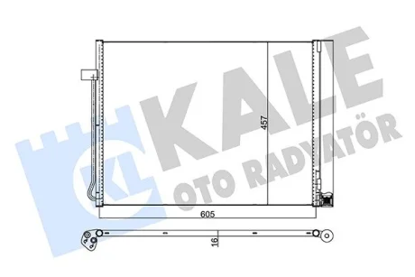 Конденсатор bmw x5 07- x6 08- Kale 342495