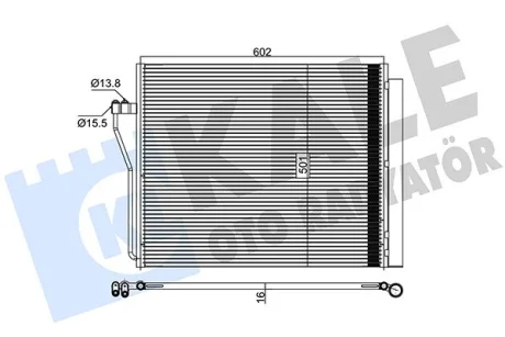 Конденсатор bmw x5(e70), x6(e71) 07- Kale 342505