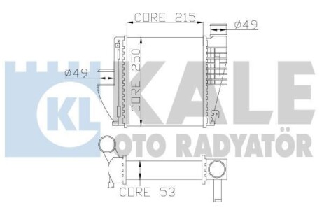 Интеркулер Citroen C4 Grand Picasso II, C4 Picasso II OTO RADYATOR Kale 342815