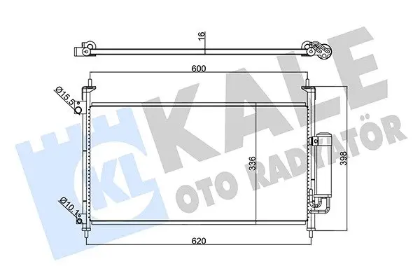 Радіатор кондиціонера Honda Civic VIII Condenser KALE OTO RADYATOR Kale 342965 (фото 1)