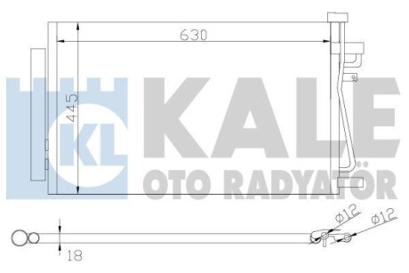 Радіатор кондиціонера Chevrolet Captiva - Opel Antara, Vauxhall Antara Condenser OTO RADYATOR Kale 343310