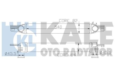 Інтеркулер Citroen Nemo (09-) OTO RADYATOR Kale 344300 (фото 1)