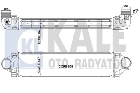 FORD Интеркулер Mondeo IV,S-Max 2.5 06-,LANDROVER Discovery Sport,Freelander II,Range Rover Evoque Kale 344930