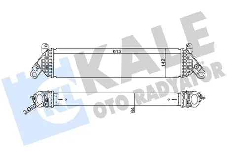 Інтеркулер Mazda 3, 6, Cx-5 (12-) 2.2 D OTO RADYATOR Kale 344960