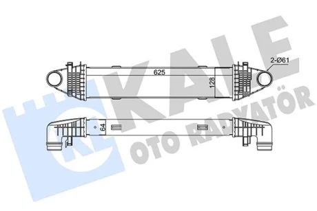 Интеркулер mb w204212 Kale 345010