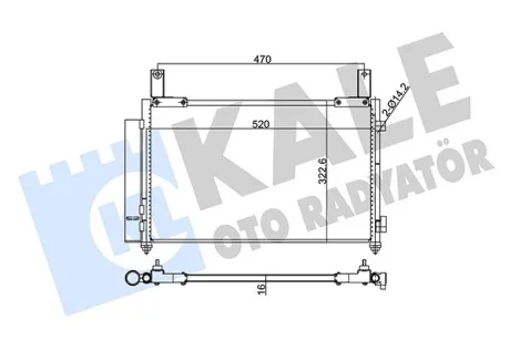CHEVROLET Радиатор кондиционера Spark,Matiz Kale 345165