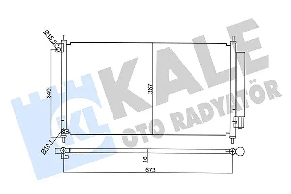 Радіатор кондиціонера Honda Civic IX KALE OTO RADYATOR Kale 345395 (фото 1)