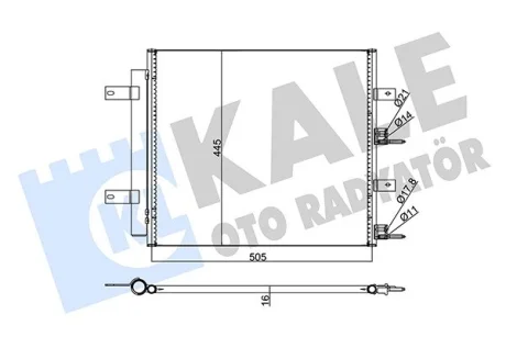 Конденсатор jaguar s-type 99-07, xf 08- Kale 345730