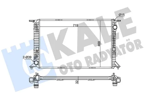 Радиатор vag a5s5q акпп 07- Kale 345860
