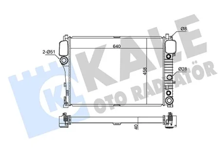 Радиатор mb s-class w221 05- Kale 345970