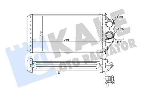 KALE PEUGEOT Радиатор отопления 307 Kale 346290
