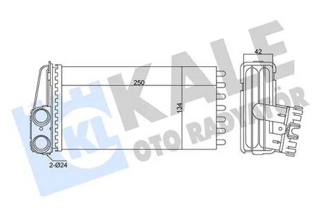 Теплообменник psa 307 Kale 346295