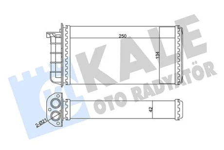 Теплообменник a-r 145146, fi bravo Kale 346340