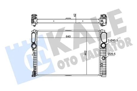 Радиатор MB W211 E320-400 CDI 02- Kale 347275