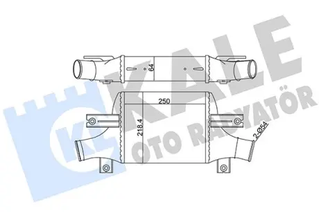 Интеркулер Citroen C4 Aircross, Peugeot 4008, Mitsubishi Asx OTO RADYATOR Kale 348895