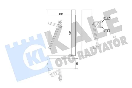 OPEL Испаритель Vectra B 95- Kale 350030