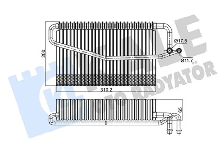DB Испаритель W203,W463 02- Kale 350130
