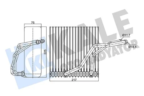 VW Испаритель Audi A3,Bora,Golf IV,Skoda Octavia II Kale 350145
