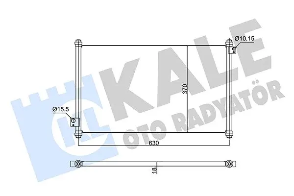 KALE HONDA Радиатор кондиционера Accord VI 98- Kale 350595 (фото 1)