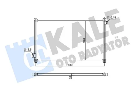 KALE HONDA Радиатор кондиционера Accord VI 98- Kale 350595