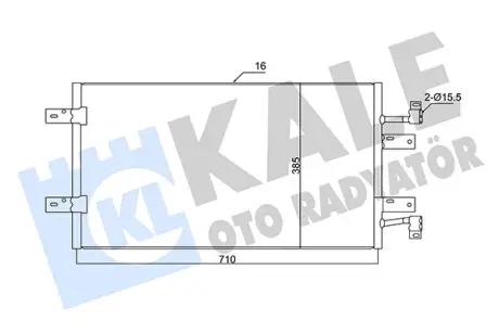 Радіатор кондиціонера Renault Trafic II, Nissan Primastar, Opel VIVaro OTO RADYATOR Kale 350720