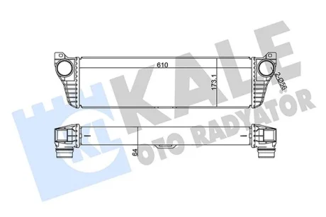 Интеркулер mb w639 2.0d-3.2d 10- Kale 350905