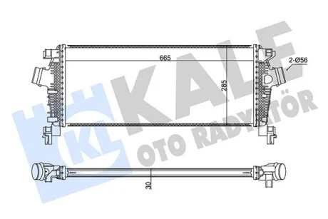 OPEL Интеркулер Insignia,Zafira,Chevrolet Cruze 1.4 Kale 350925
