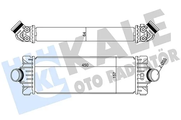Интеркулер Ford Transit, Transit Custom KALE OTO RADYATOR Kale 351285 (фото 1)