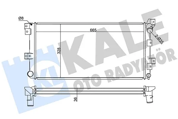 Радиатор chrysler voyag Kale 351935 (фото 1)
