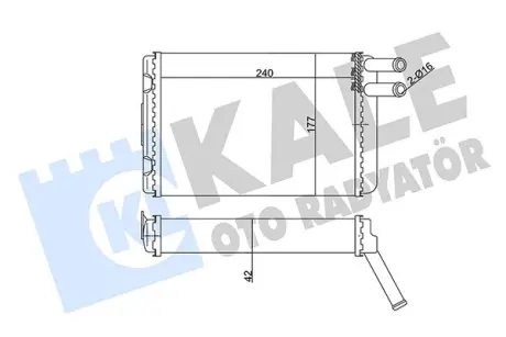 Радиатор печки салона Kale 352050