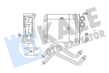Теплообменник mb, vag crafter 06- Kale 352175