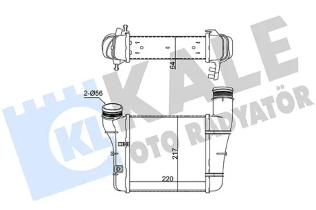 VW Интеркулер Audi A4/6 1.9/2.0TDI Kale 352375